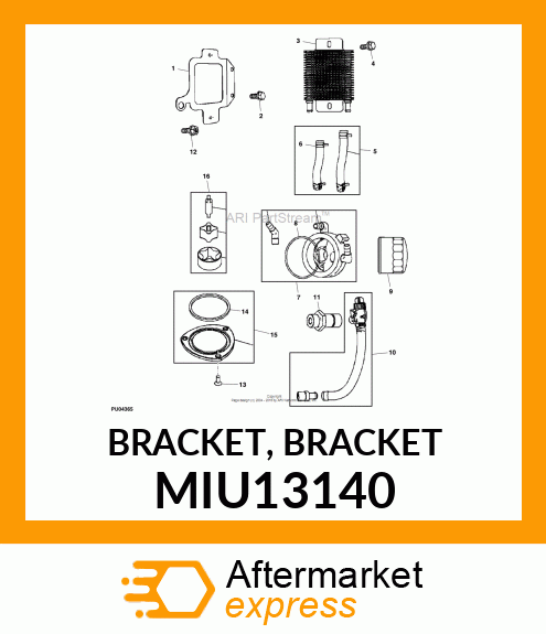 BRACKET, BRACKET MIU13140