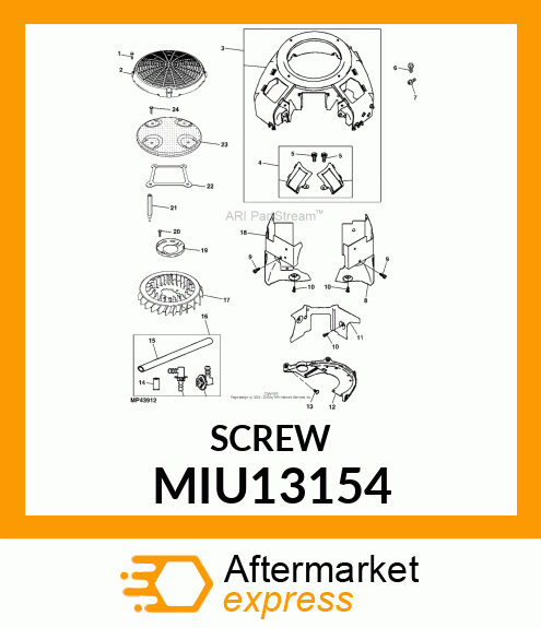 SCREW (ROTATING SCREEN) MIU13154