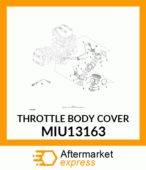 THROTTLE BODY COVER MIU13163