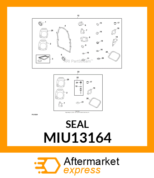 SEAL,GOVERNOR SHAFT MIU13164