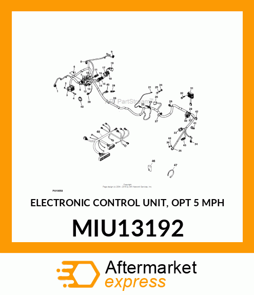ELECTRONIC CONTROL UNIT, OPT 5 MPH MIU13192