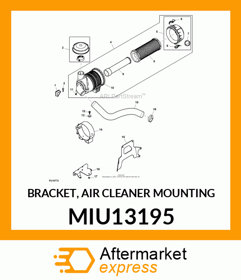 BRACKET, AIR CLEANER MOUNTING MIU13195