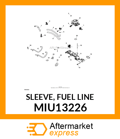 SLEEVE, FUEL LINE MIU13226