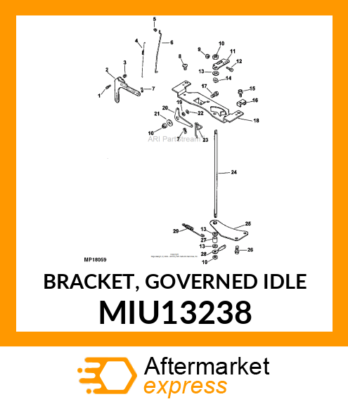BRACKET, GOVERNED IDLE MIU13238