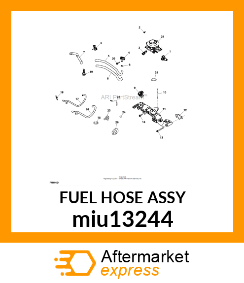 FUEL HOSE ASSY miu13244