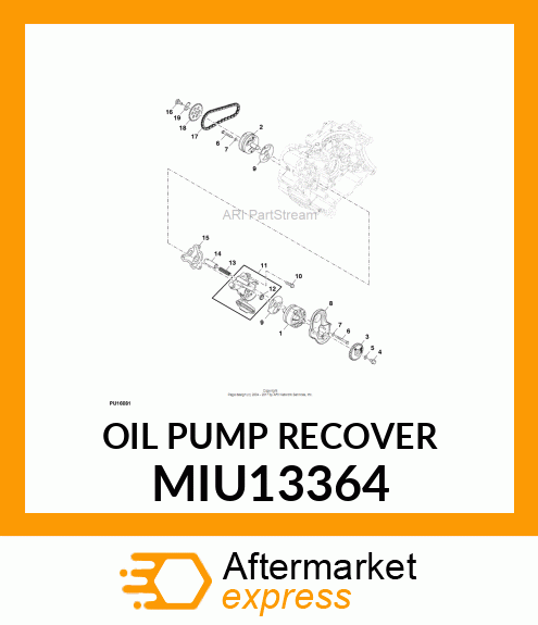OIL PUMP RECOVER MIU13364