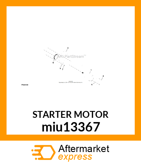 STARTER MOTOR miu13367