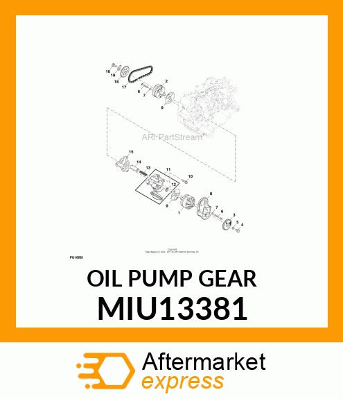 OIL PUMP GEAR MIU13381