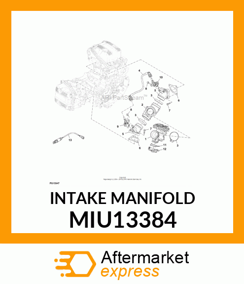 INTAKE MANIFOLD MIU13384