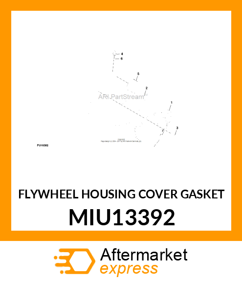 FLYWHEEL HOUSING COVER GASKET MIU13392