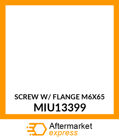 SCREW W/ FLANGE M6X65 MIU13399