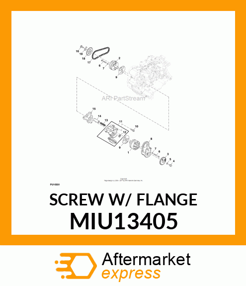 SCREW W/ FLANGE MIU13405