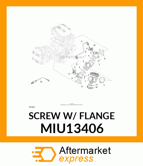 SCREW W/ FLANGE MIU13406