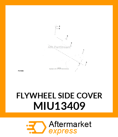 FLYWHEEL SIDE COVER MIU13409