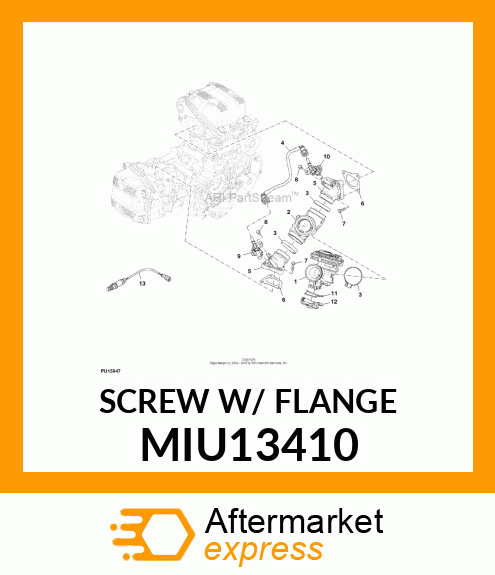 SCREW W/ FLANGE MIU13410