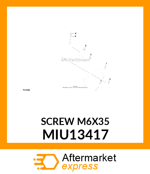 SCREW M6X35 MIU13417