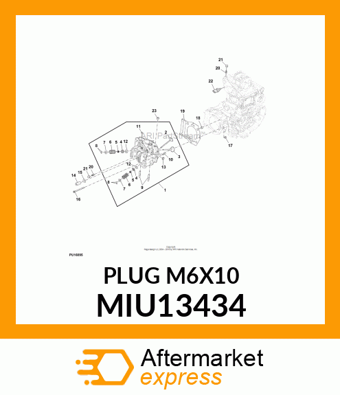 PLUG M6X10 MIU13434