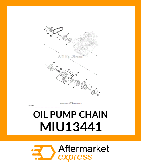 OIL PUMP CHAIN MIU13441