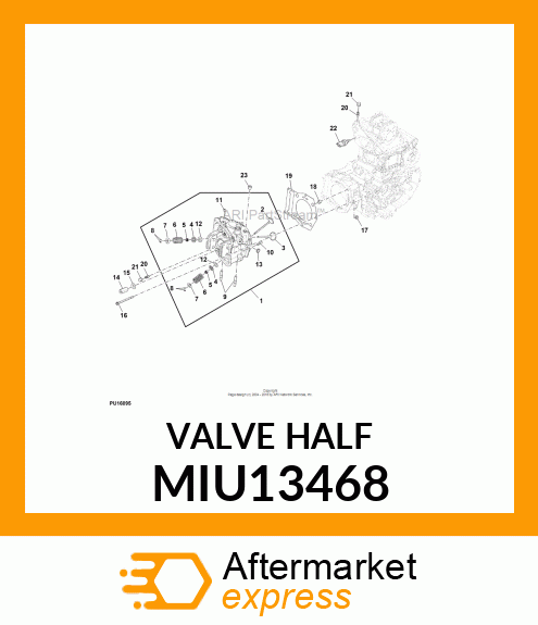 VALVE HALF MIU13468