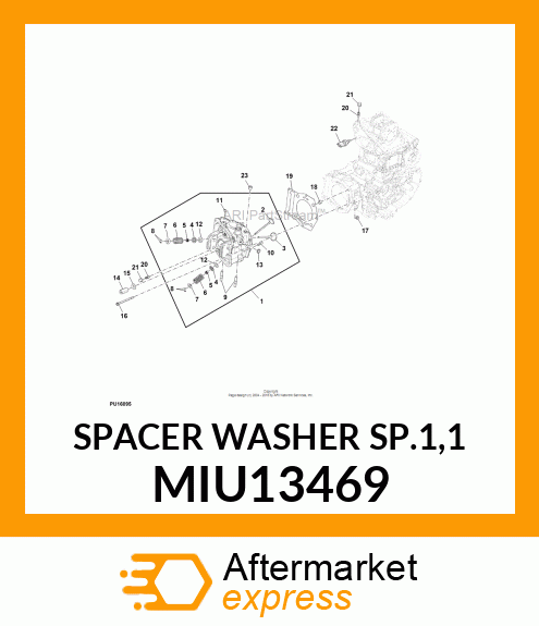 SPACER WASHER SP.1,1 MIU13469