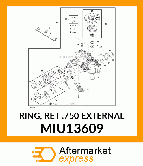 RING, RET .750 EXTERNAL MIU13609