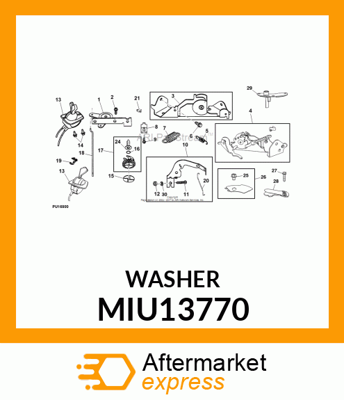 WASHER (GOVERNOR GEAR) MIU13770