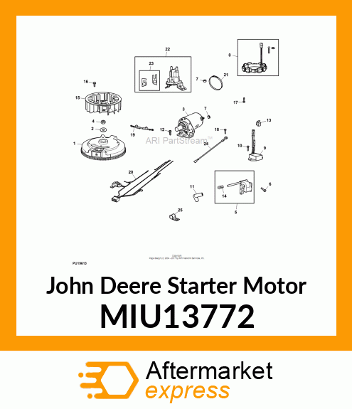 STARTER MOTOR, MOTOR MIU13772