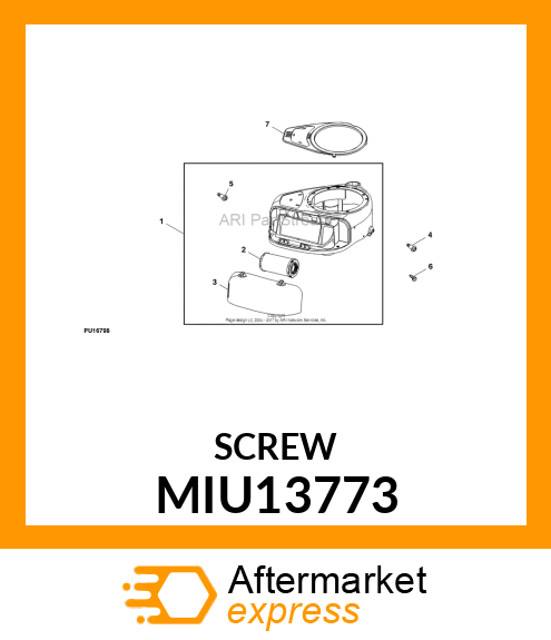 SCREW (BLOWER HOUSING) 1/4 MIU13773