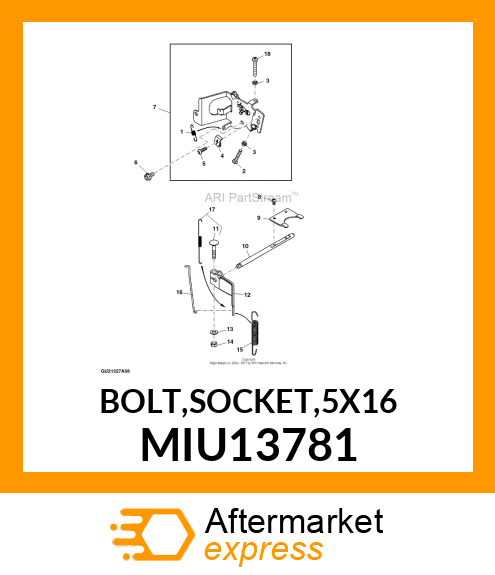 BOLT,SOCKET,5X16 MIU13781