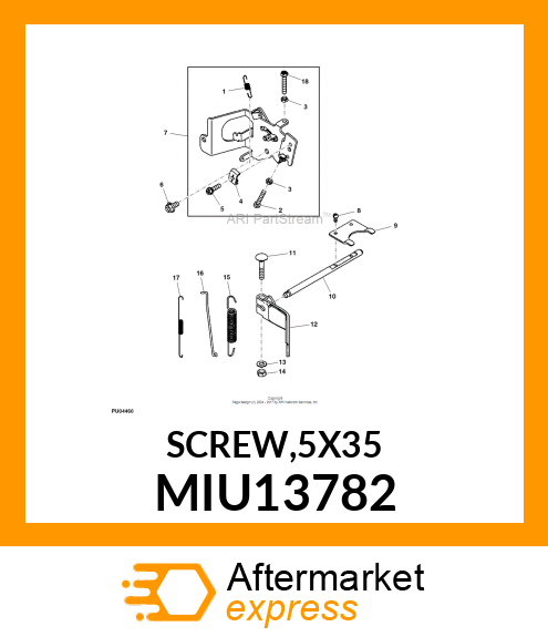 SCREW,5X35 MIU13782