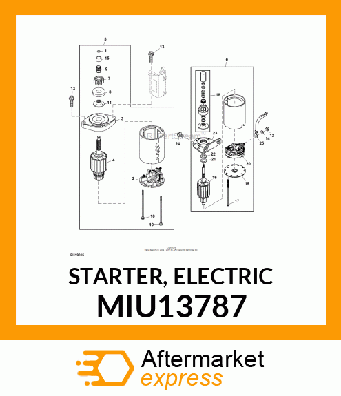 STARTER, ELECTRIC MIU13787