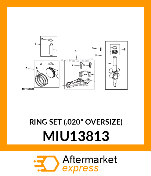 RING SET (.020" OVERSIZE) MIU13813