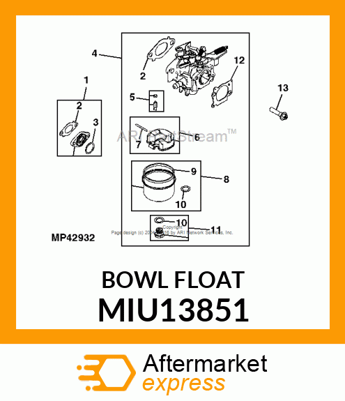 BOWL FLOAT MIU13851