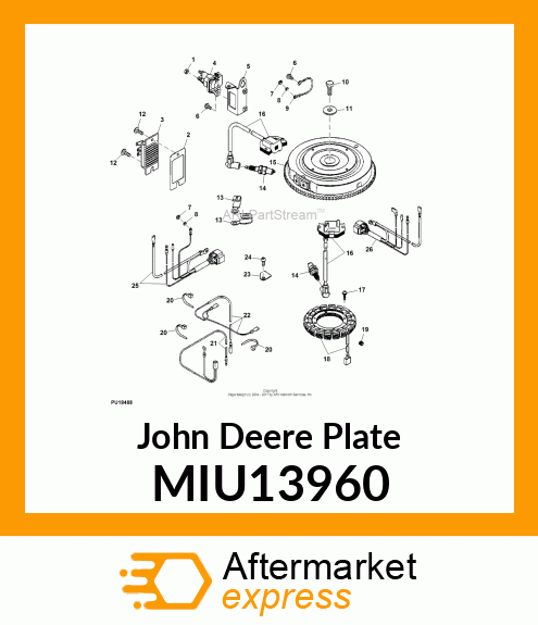 PLATE, REGULATOR MIU13960