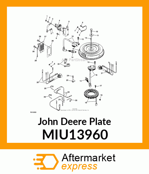 PLATE, REGULATOR MIU13960