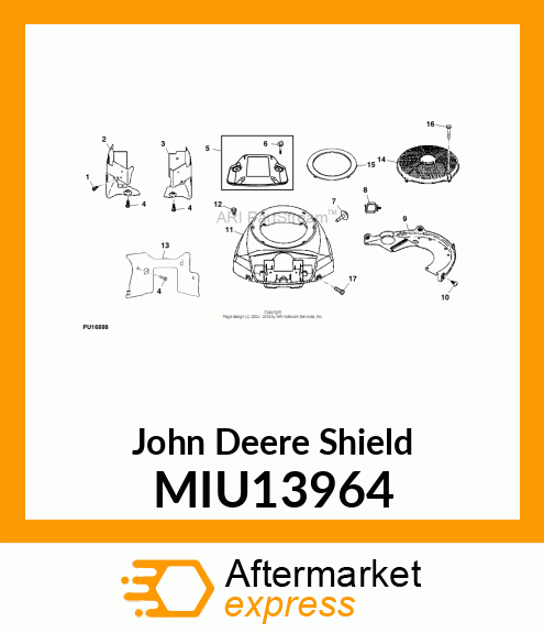 COVER, CYLINDER (CYLINDER #2) MIU13964