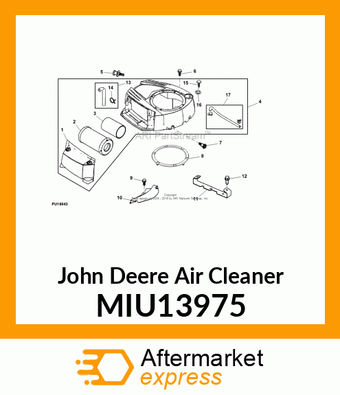 AIR CLEANER, COVER, AIR CLEANER MIU13975