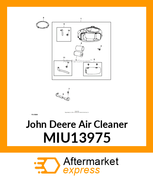 AIR CLEANER, COVER, AIR CLEANER MIU13975