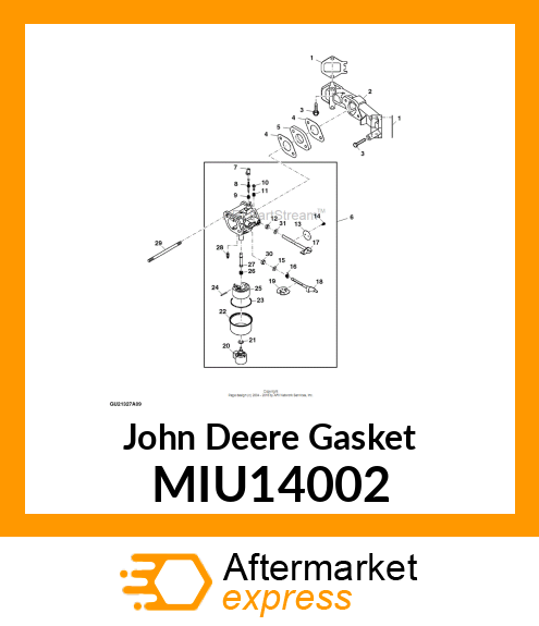 GASKET, MANIFOLD MIU14002