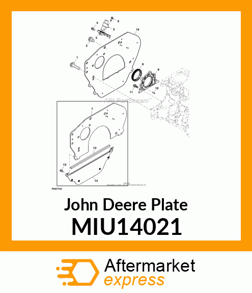 PLATE, BACKING MIU14021