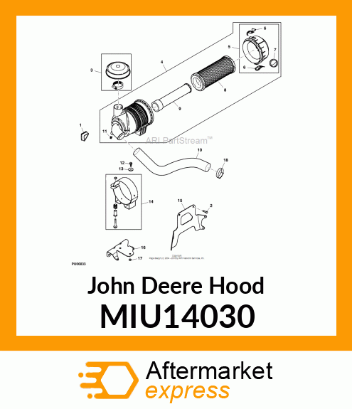 HOOD, INLET MIU14030