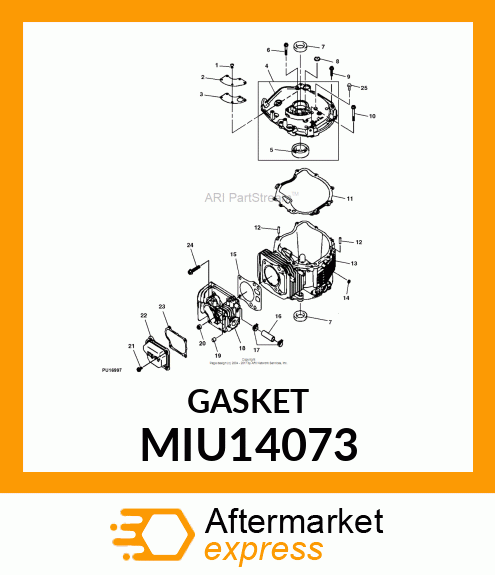 GASKET, CRANKCASE COVER MIU14073