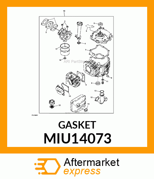 GASKET, CRANKCASE COVER MIU14073