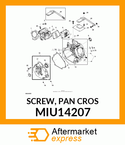 SCREW, PAN CROS MIU14207