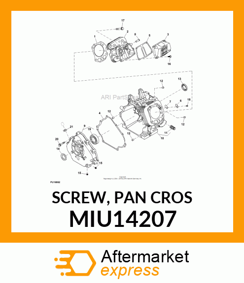 SCREW, PAN CROS MIU14207