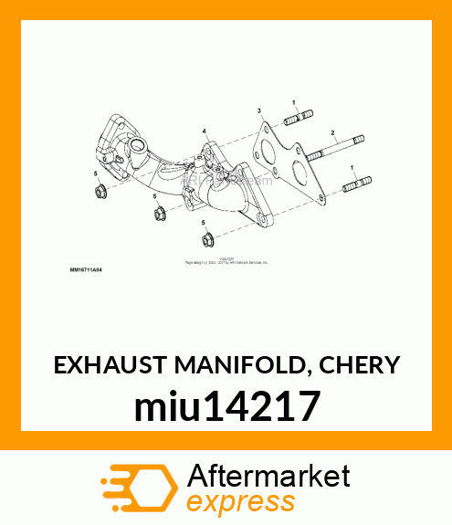 EXHAUST MANIFOLD, CHERY miu14217