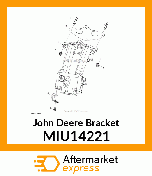 THROTTLE CABLE BRACKET, CHERY MIU14221