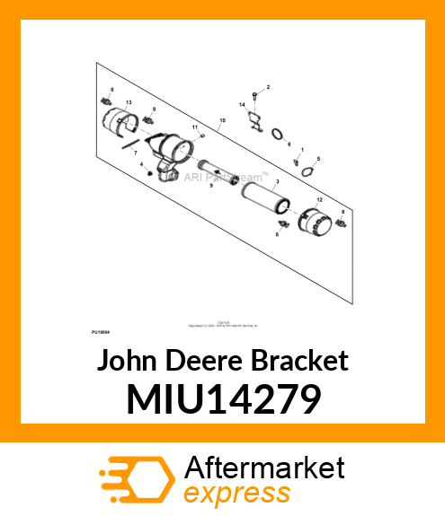 BRACKET, AIR CLEANER BRACKET MIU14279