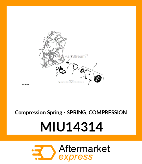 SPRING, COMPRESSION MIU14314