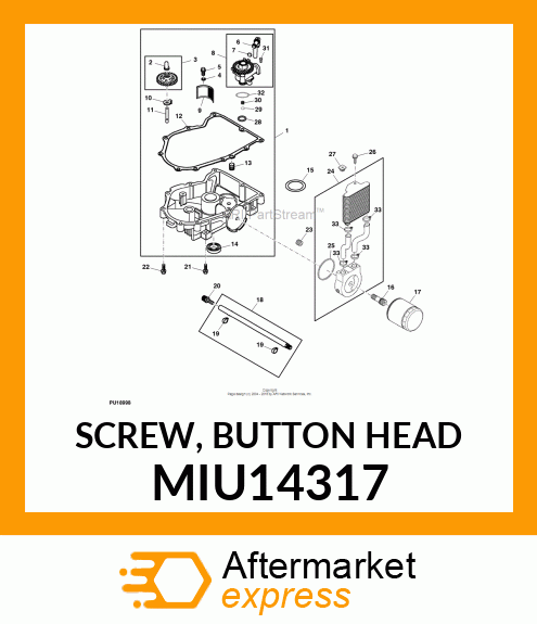 SCREW, BUTTON HEAD MIU14317